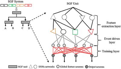 The spike gating flow: A hierarchical structure-based spiking neural network for online gesture recognition